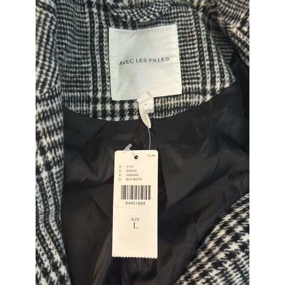 Anthropologie Houndstooth blazer by Avec Les Filles - L - NWT - Picture 6 of 8